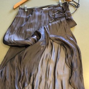 Free People satiny midi skirt